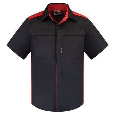 Bison TWZ Contrast S/S Shirt - Kiwi Workgear